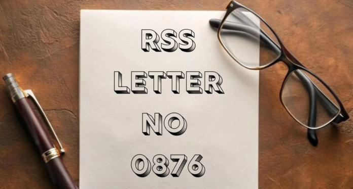 RSS Letter No 0876