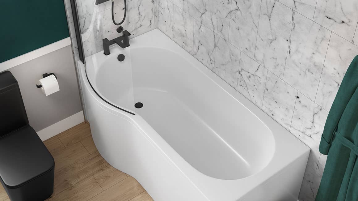 P-Shaped Bath Panels