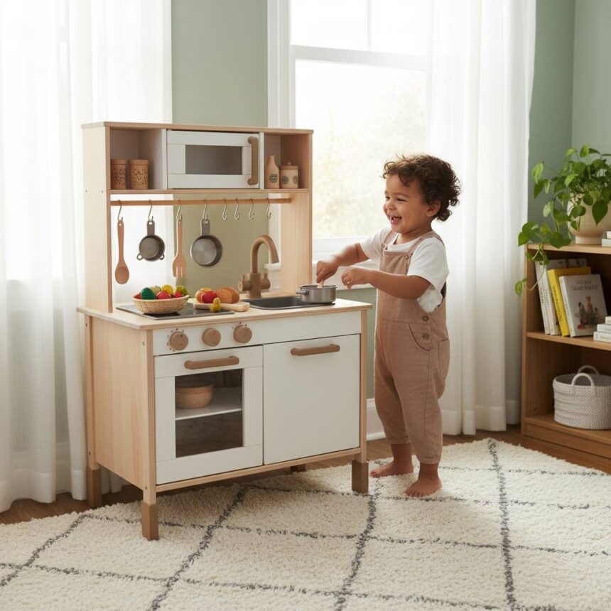 Wood Play Kitchen: Guide to Sustainable Pretend Play